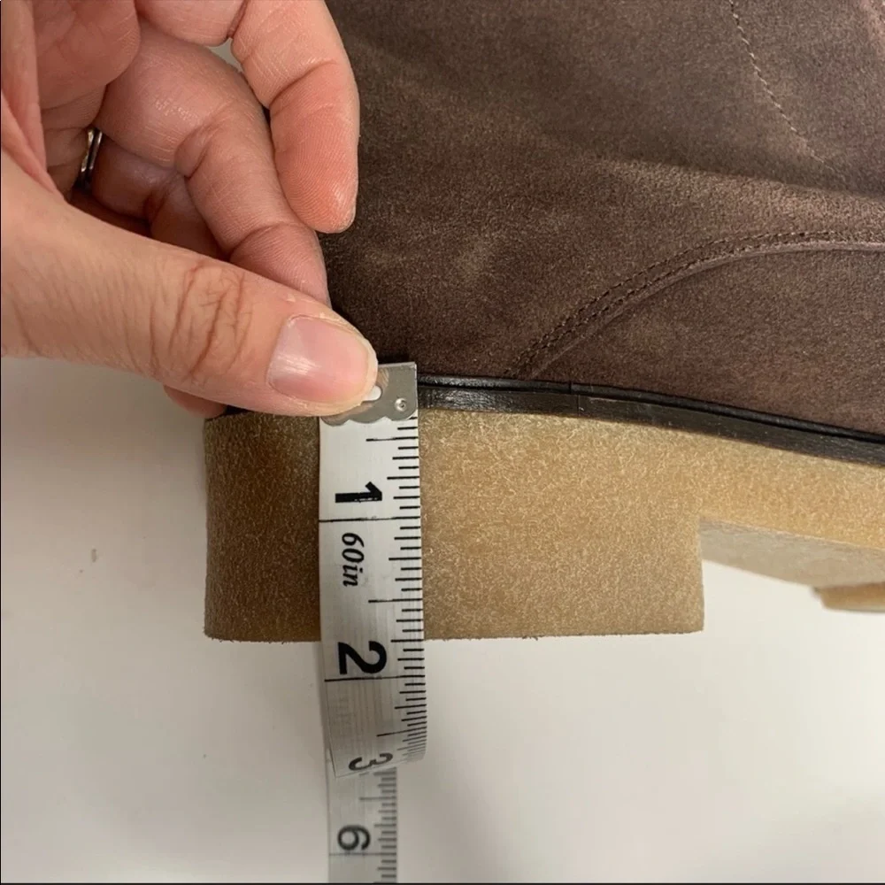 Sundance Brown Suede Zip Up Bixby Boots